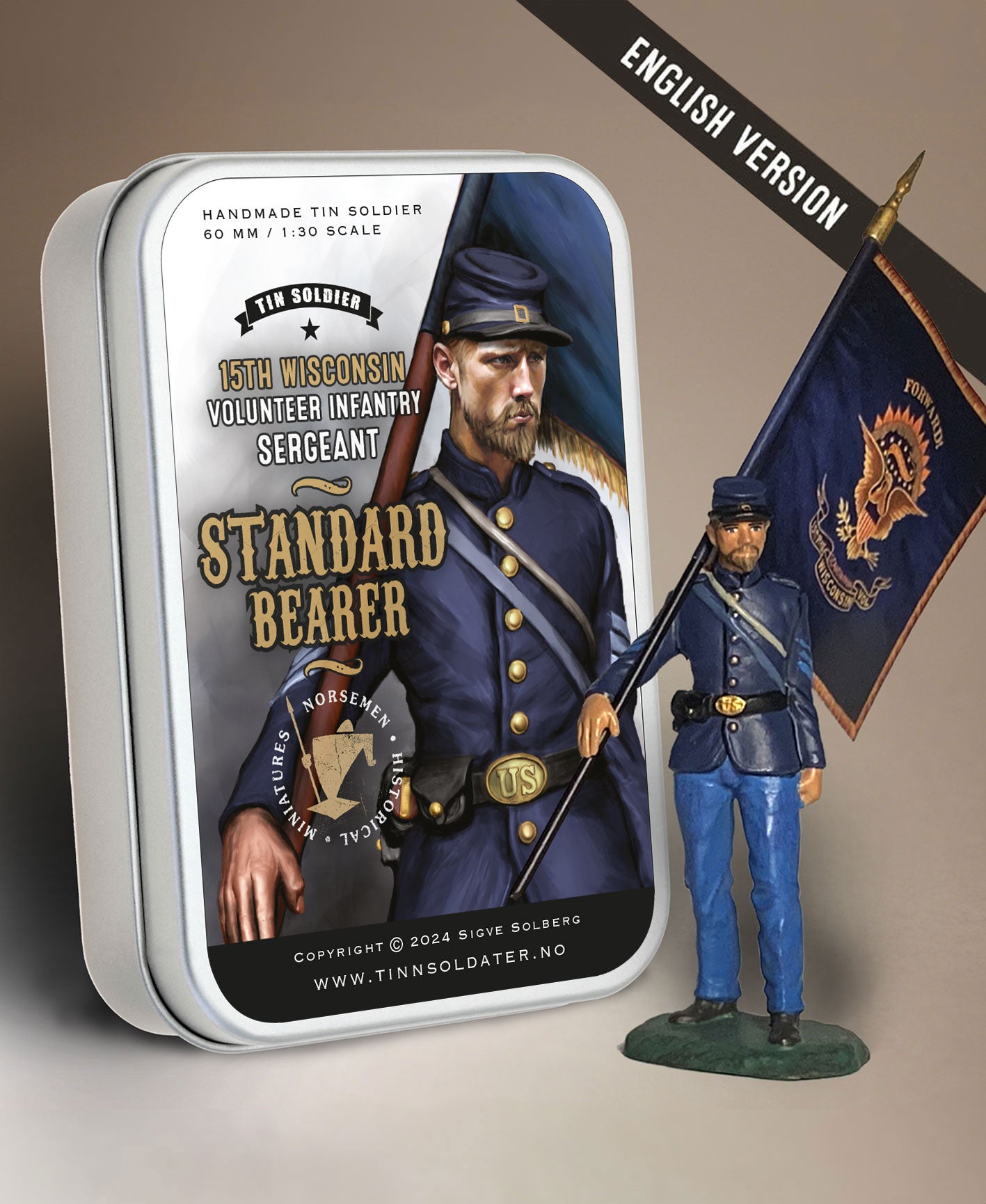 15th Wisconsin regiment standard bearer