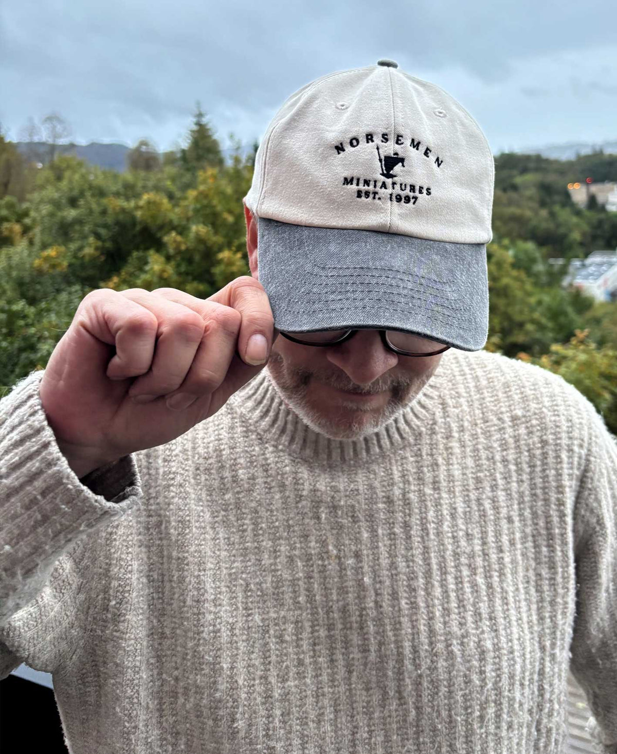 Official Norsemen Miniatures CAP – off‑white/black
