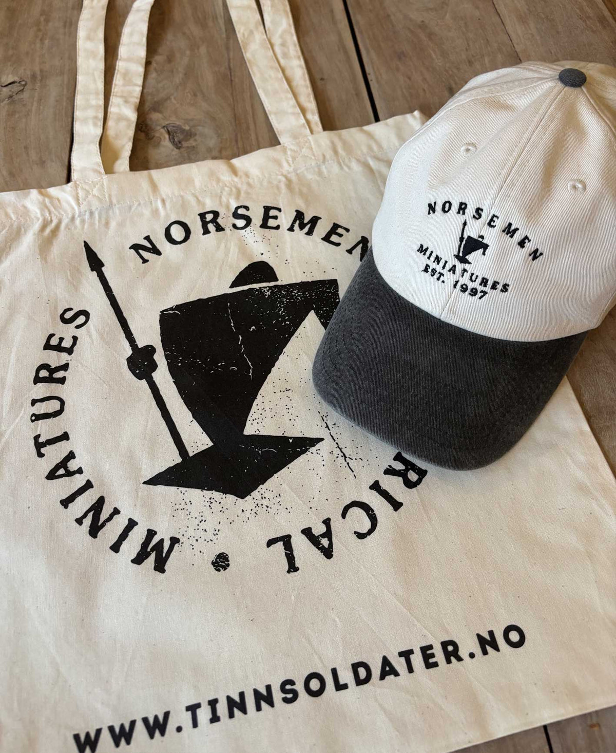 Official Norsemen Miniatures CAP – off‑white/black