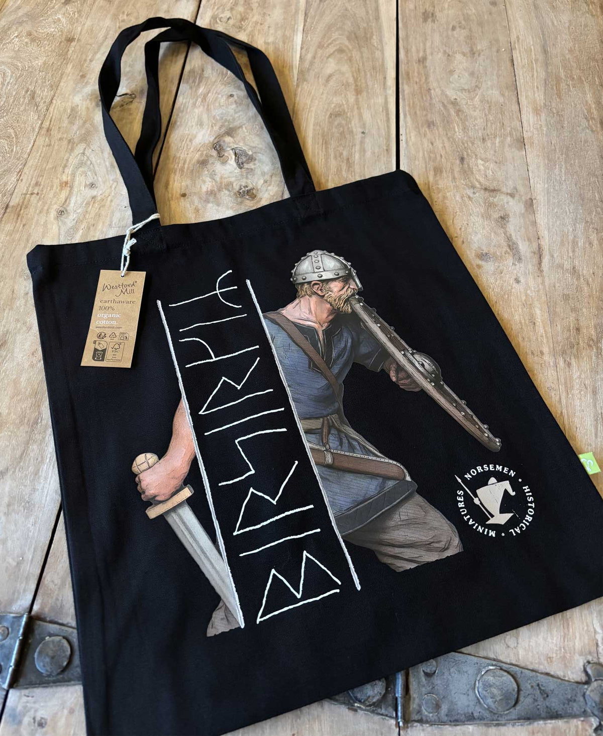 Tote Bag Viking Berserker – Black