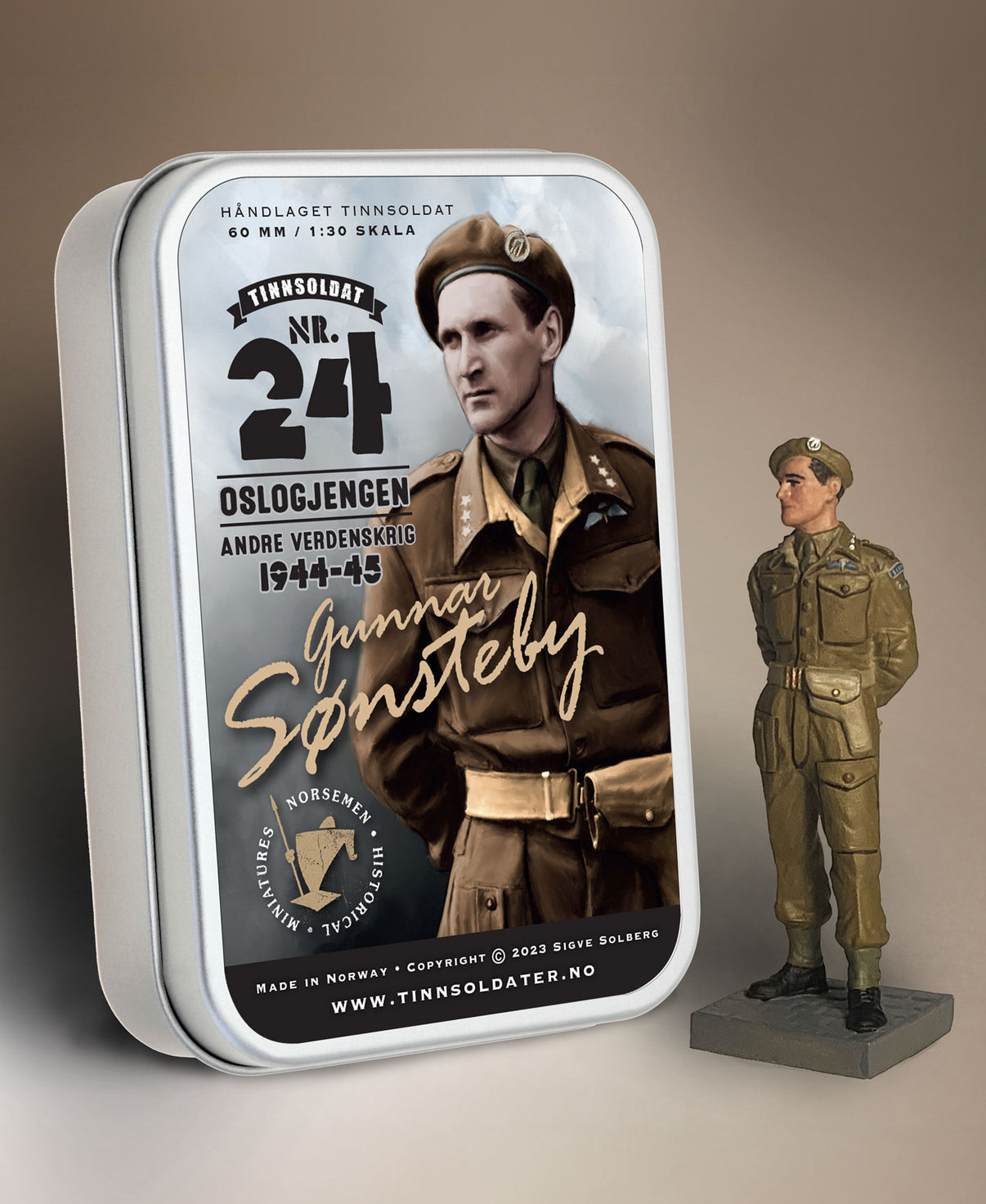 Gunnar Sønsteby SOE agent / Nr. 24 Norsemen Miniatures